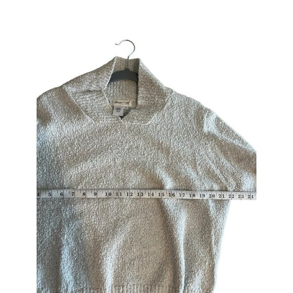 Coldwater Creek Women's Shawl Collar Pullover Sweater Heather Oatmeal Color Sz X - Picture 5 of 5